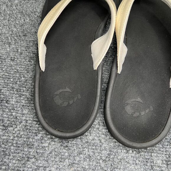 OluKai Ohana Sandals Women's 8 Cream Toe Post Athletic Outdoor Beach Flip Flops - Picture 7 of 10